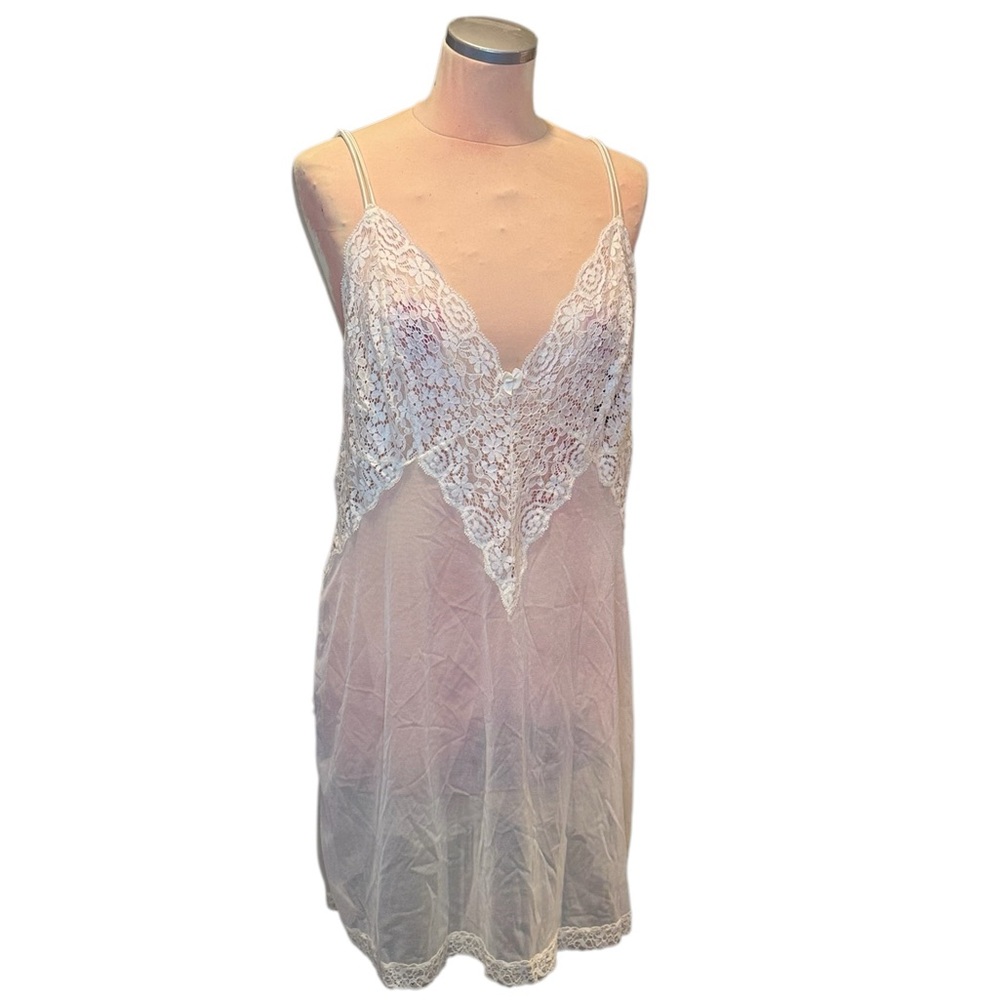 Elegant White Lace Slip Dress
